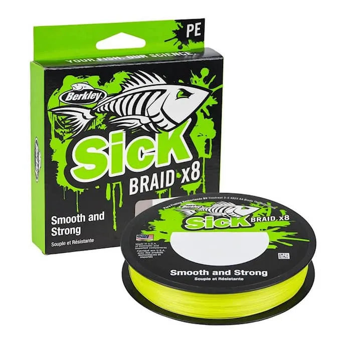 Berkley Sick Braid X8 flätlina hv yellow